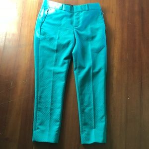 Business capris w/ polkadot pattern.